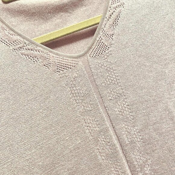 Vintage Cottagecore Pastel Lilac Knit Tee - Picture 7 of 9